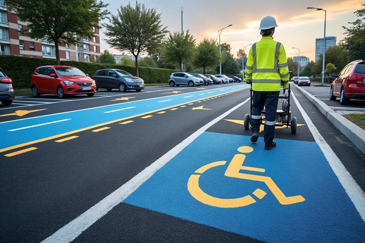 Marquage au sol pour parkings : normes et bonnes pratiques