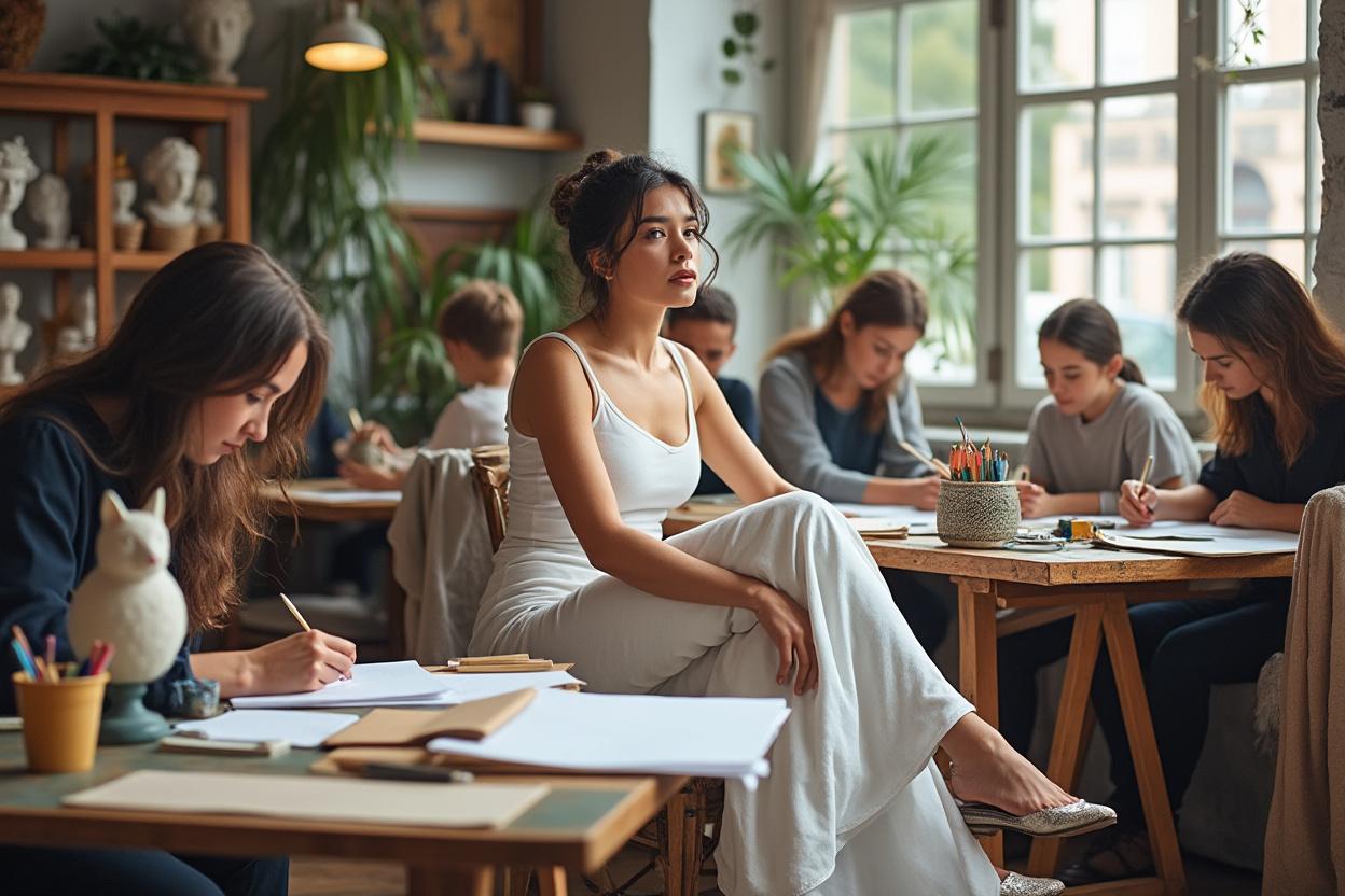 Modèle vivant : rôle en art, déroulé des poses et rémunération